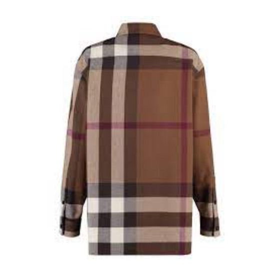 체크 울 코튼 플란넬 셔츠