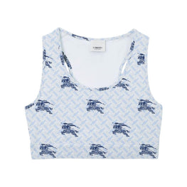 EKD 모노그램 스트레치 나일론 크롭 톱