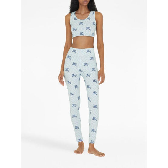 EKD 모노그램 스트레치 나일론 크롭 톱