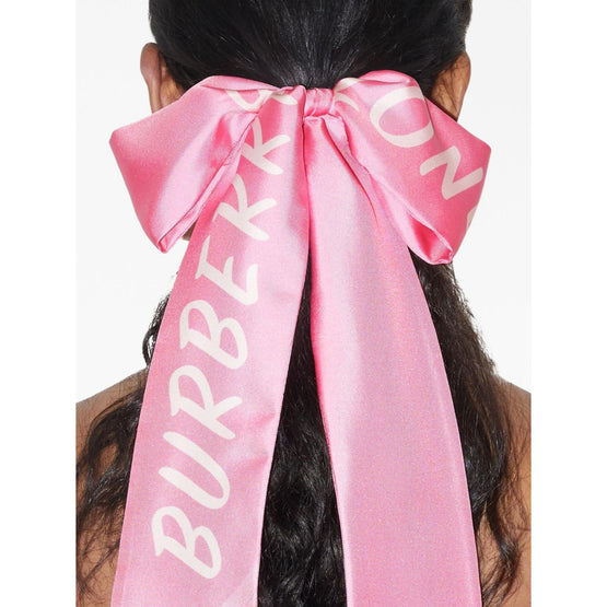 몽타주 프린트 실크 스키니 스카프