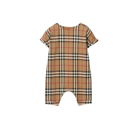 체크 스트레치 코튼 플레이수트-ARCHIVE BEIGE IP CHK