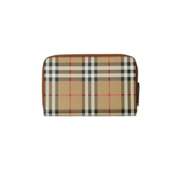 체크 트래블 지갑-ARCHIVE BEIGE