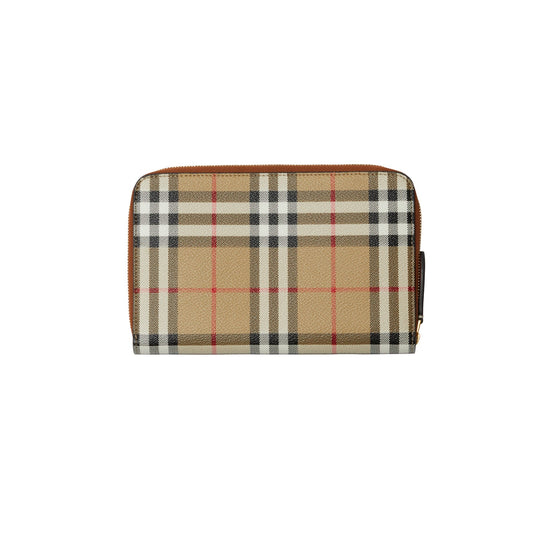 체크 트래블 지갑-ARCHIVE BEIGE