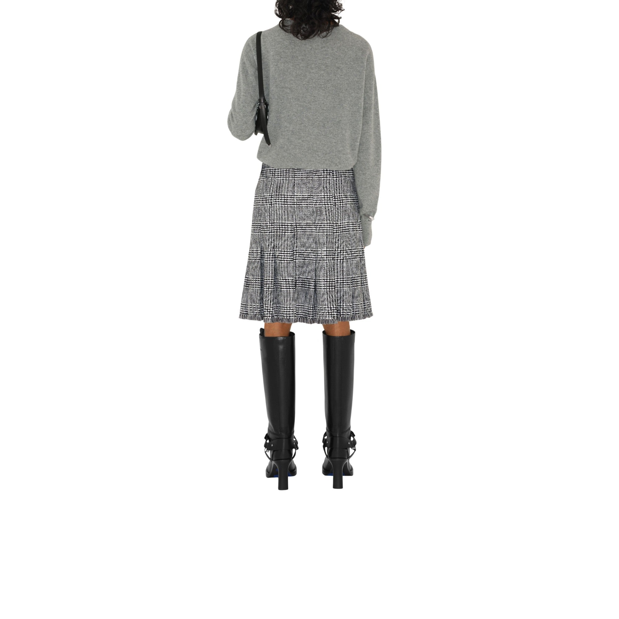 캐시미어 스웨터-LIGHT GREY MELANGE