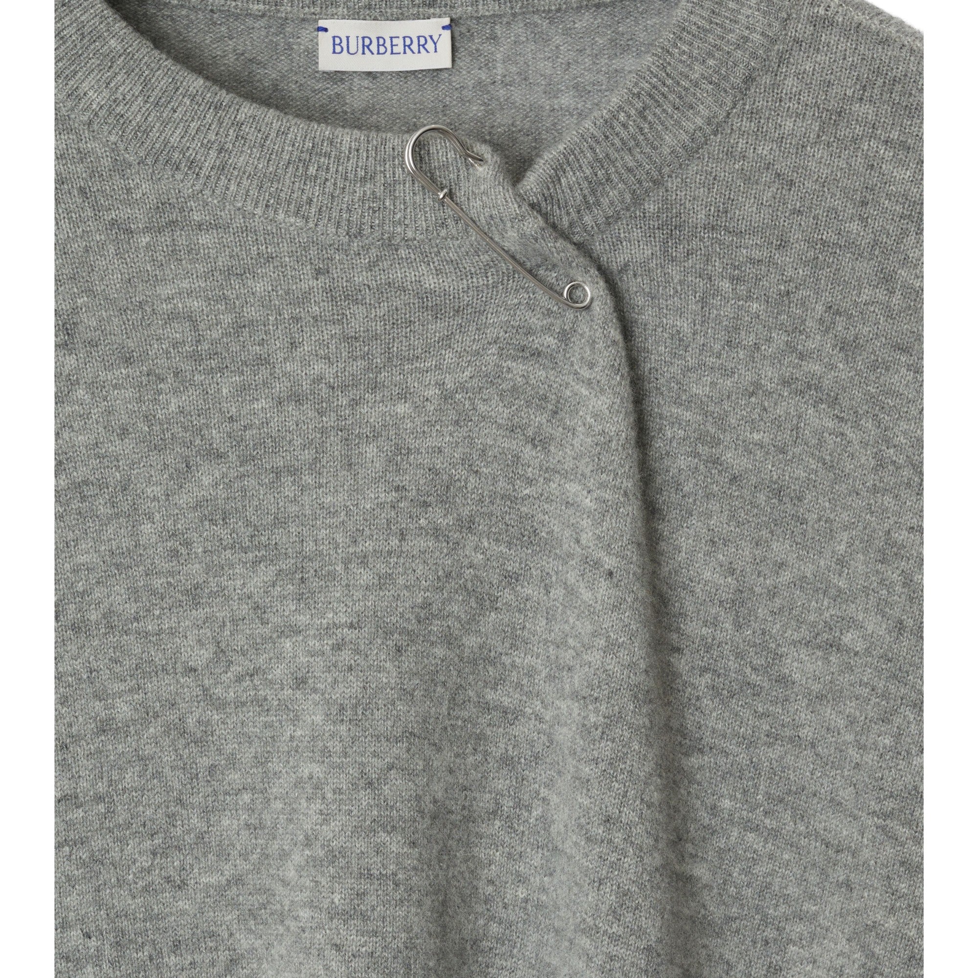 캐시미어 스웨터-LIGHT GREY MELANGE