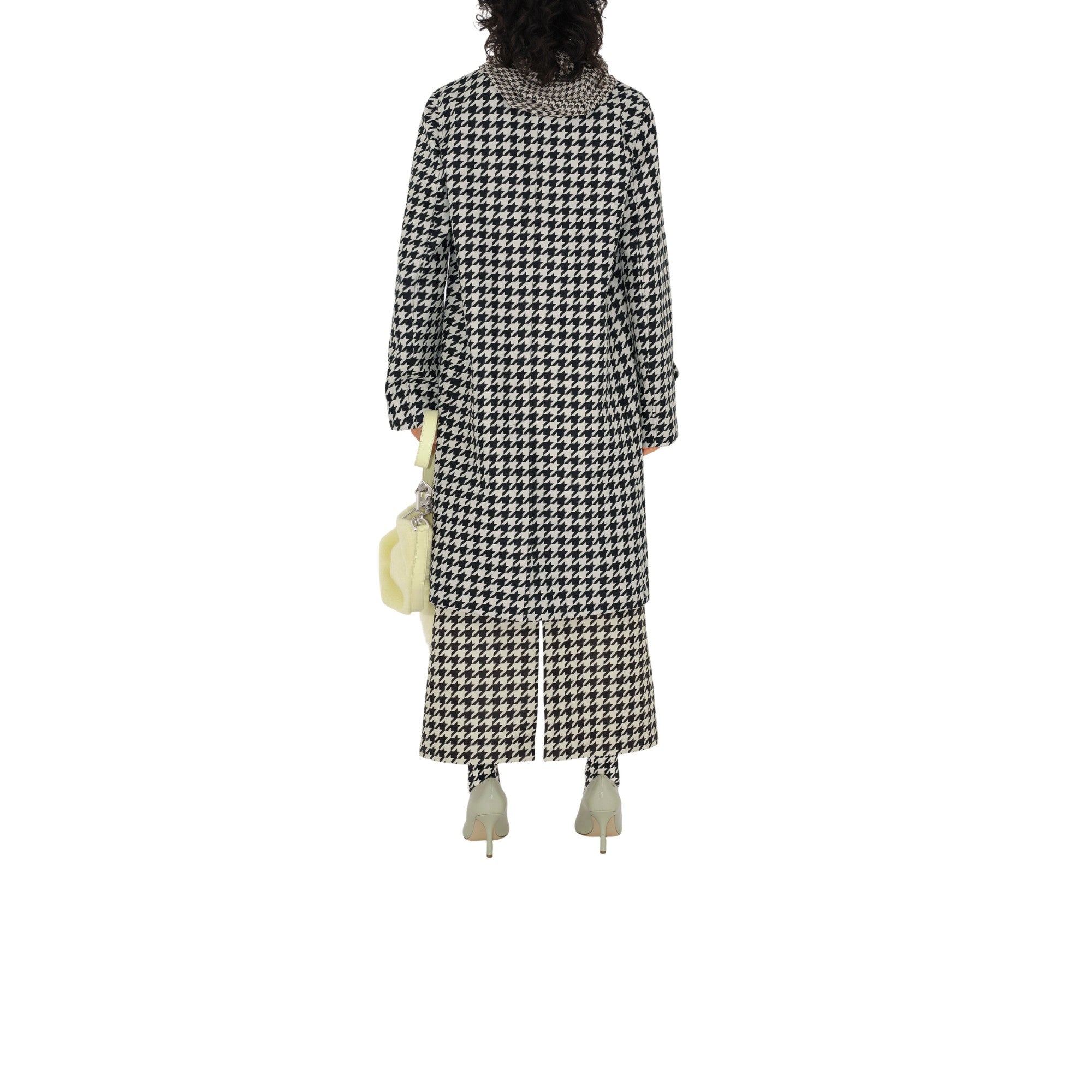 롱 하운즈투스 카 코트-BLACK IP CHK