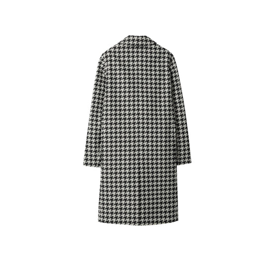 롱 하운즈투스 카 코트-BLACK IP CHK