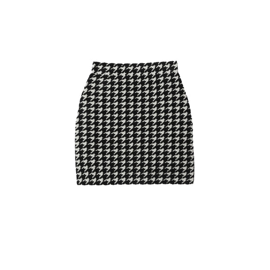 하운즈투스 나일론 블렌드 미니 스커트-BLACK