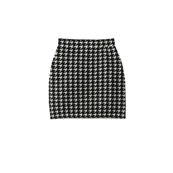 하운즈투스 나일론 블렌드 미니 스커트-BLACK