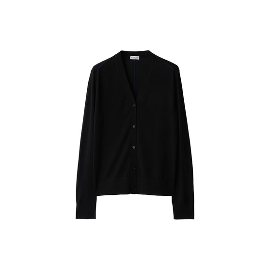 울 카디건-BLACK