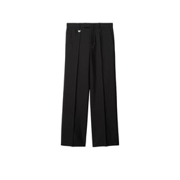 울 실크 테일러드 팬츠-BLACK