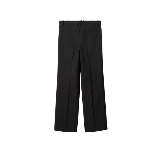 울 실크 테일러드 팬츠-BLACK