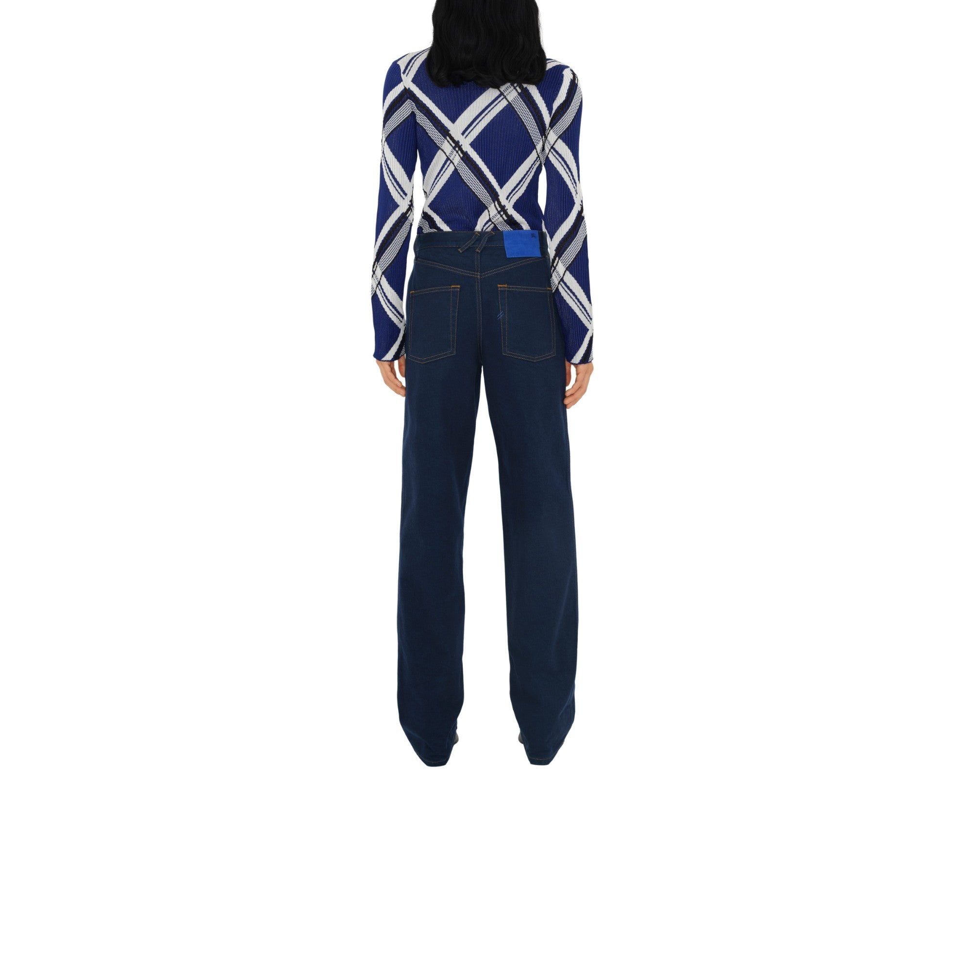 체크 실크 스웨터-KNIGHT IP CHECK