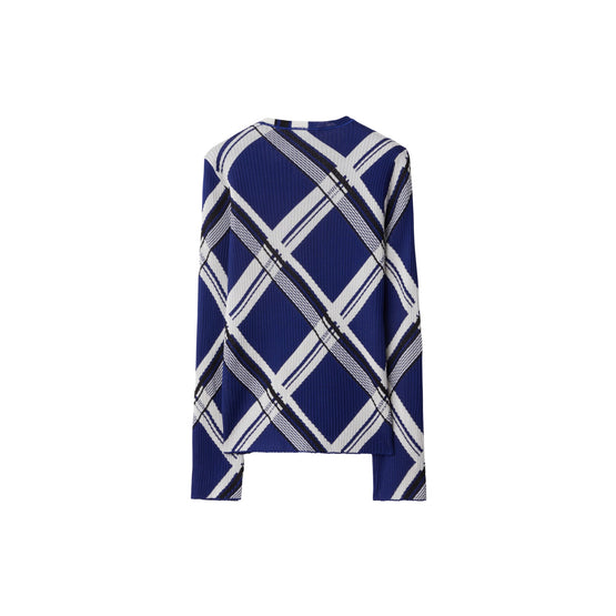 체크 실크 스웨터-KNIGHT IP CHECK