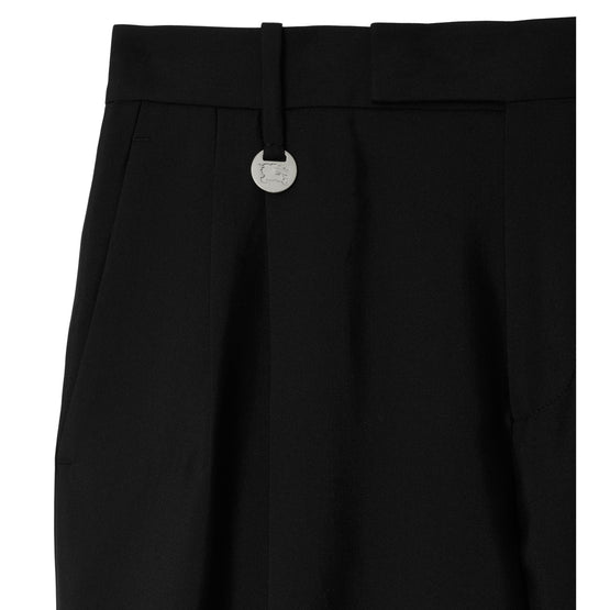 울 실크 테일러드 팬츠-BLACK