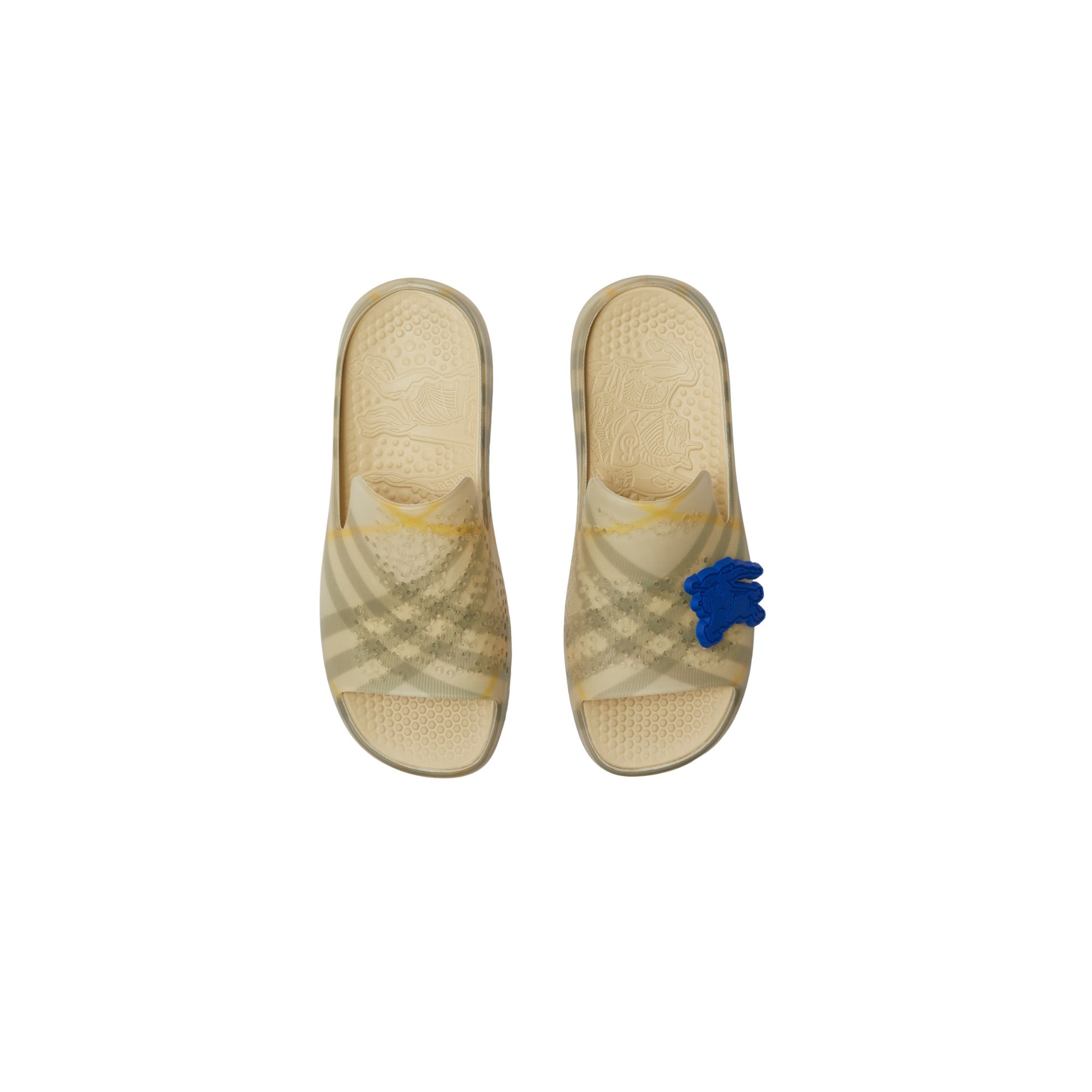 체크 러버 스팅레이 슬라이드-WHEAT IP CHECK