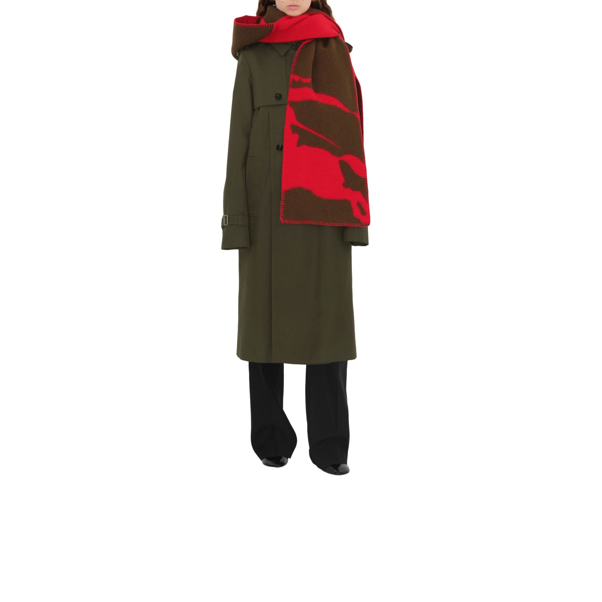 EKD 울 후드 스카프-PILLAR/LOCH