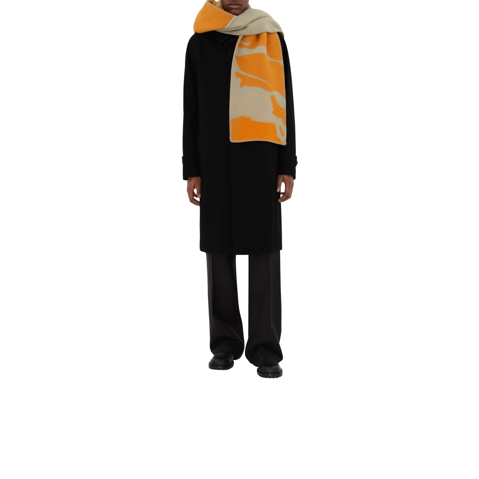 EKD 울 후드 스카프-HUNTER/PUMPKIN