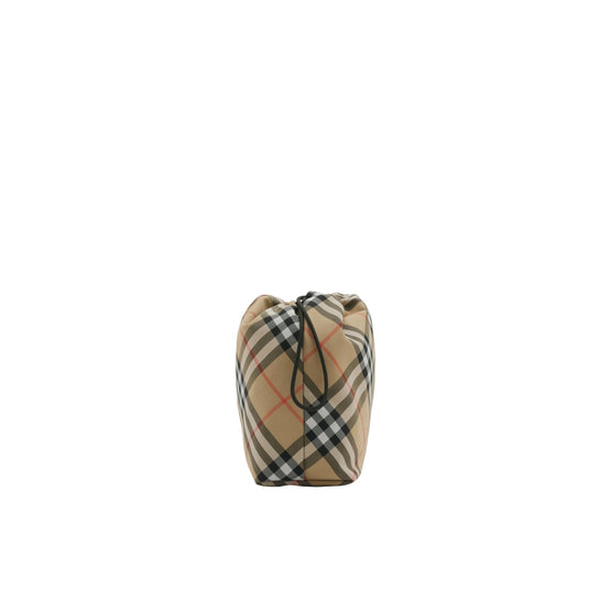 체크 파우치-SAND