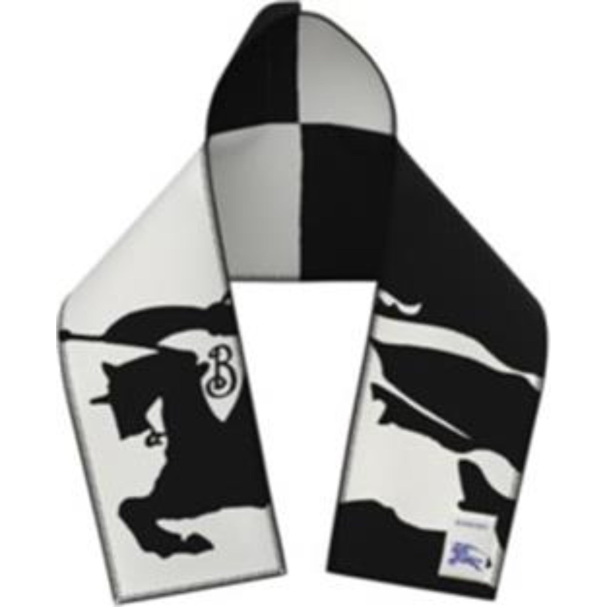 후드 스카프-BLACK/WHITE