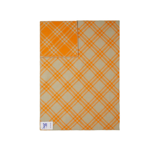 체크 울 블랭킷-LIGHT SAGE