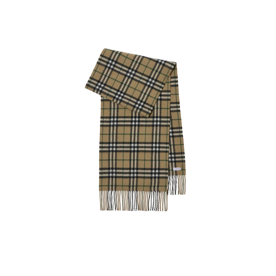 체크 캐시미어 스카프-LINDEN