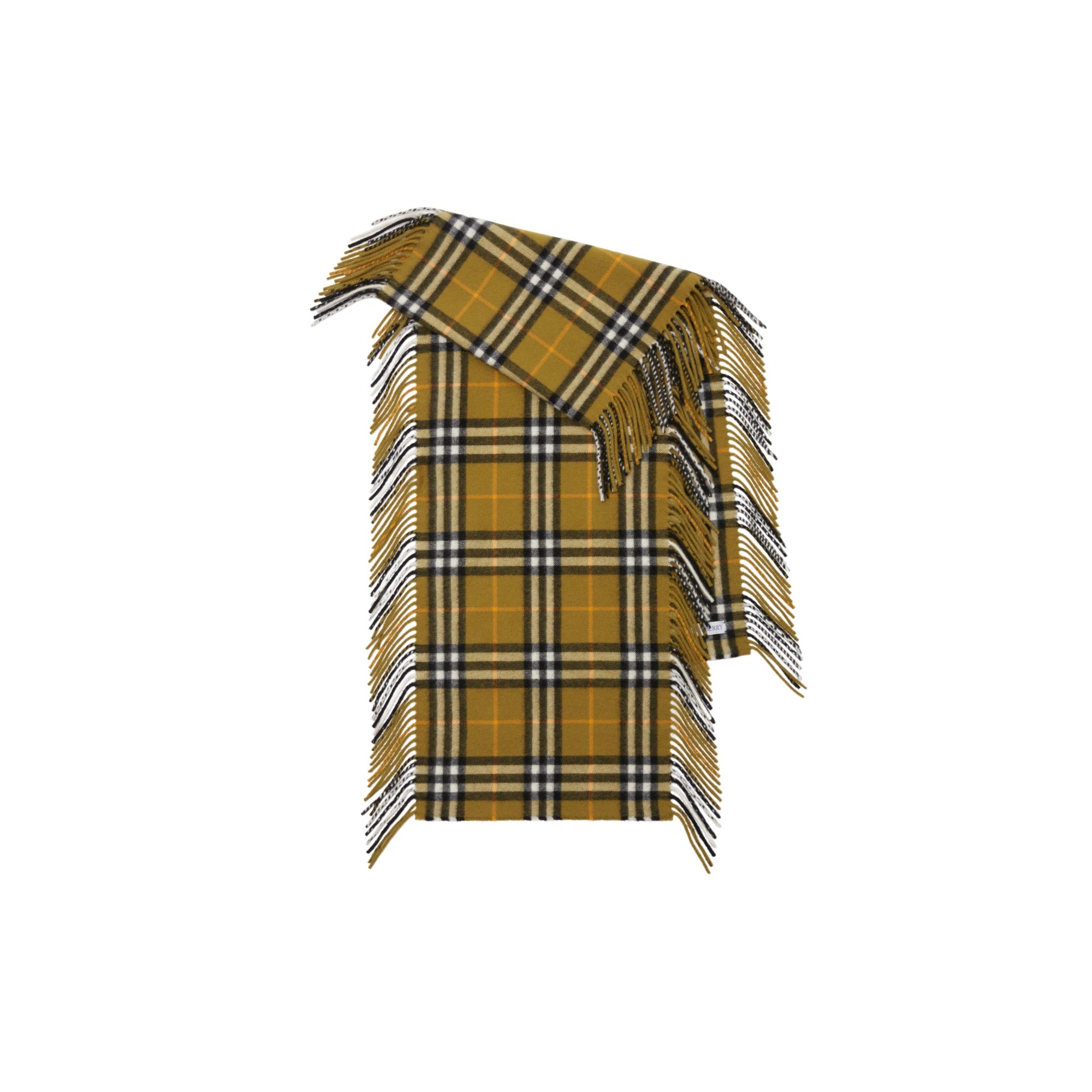 체크 캐시미어 해피 스카프-OXIDE