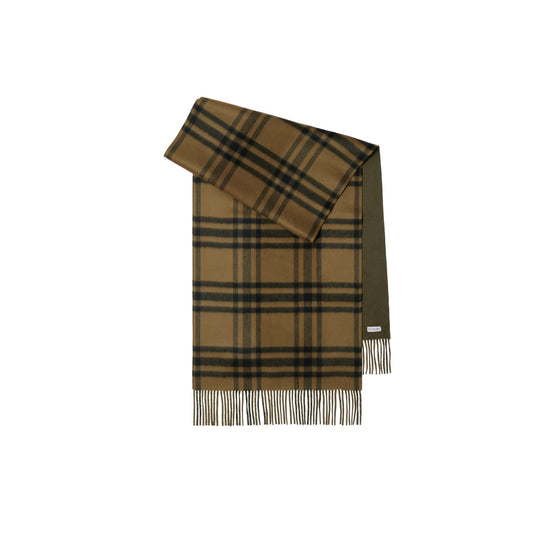 리버시블 체크 캐시미어 스카프-CAMP