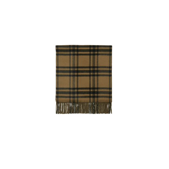 리버시블 체크 캐시미어 스카프-CAMP