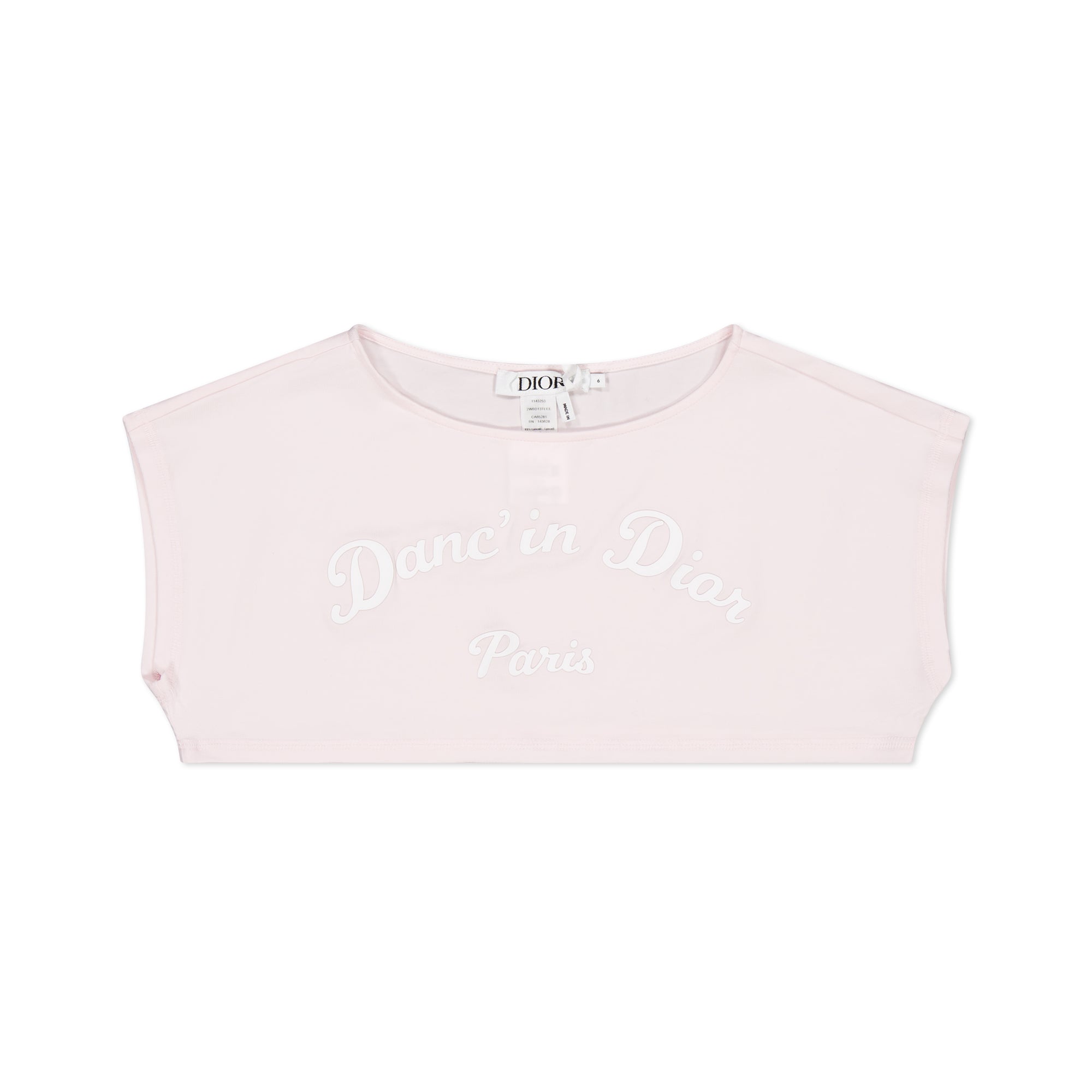 댄싱 디올 컬렉션 크롭 루즈 티셔츠