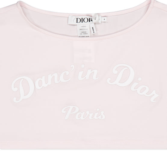 댄싱 디올 컬렉션 크롭 루즈 티셔츠