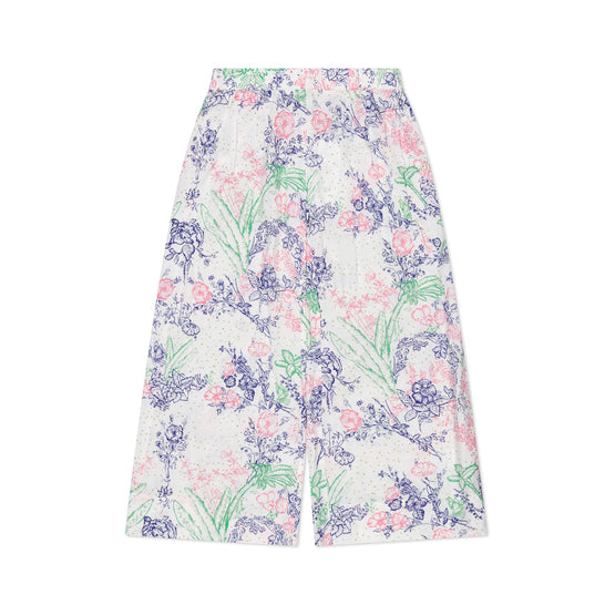 플로럴 레이온 팬츠