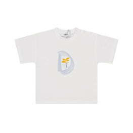 면 반팔 티셔츠-화이트