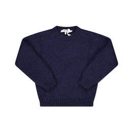 알파카 풀오버-네이비