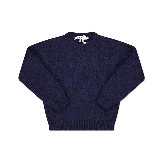 알파카 풀오버-네이비