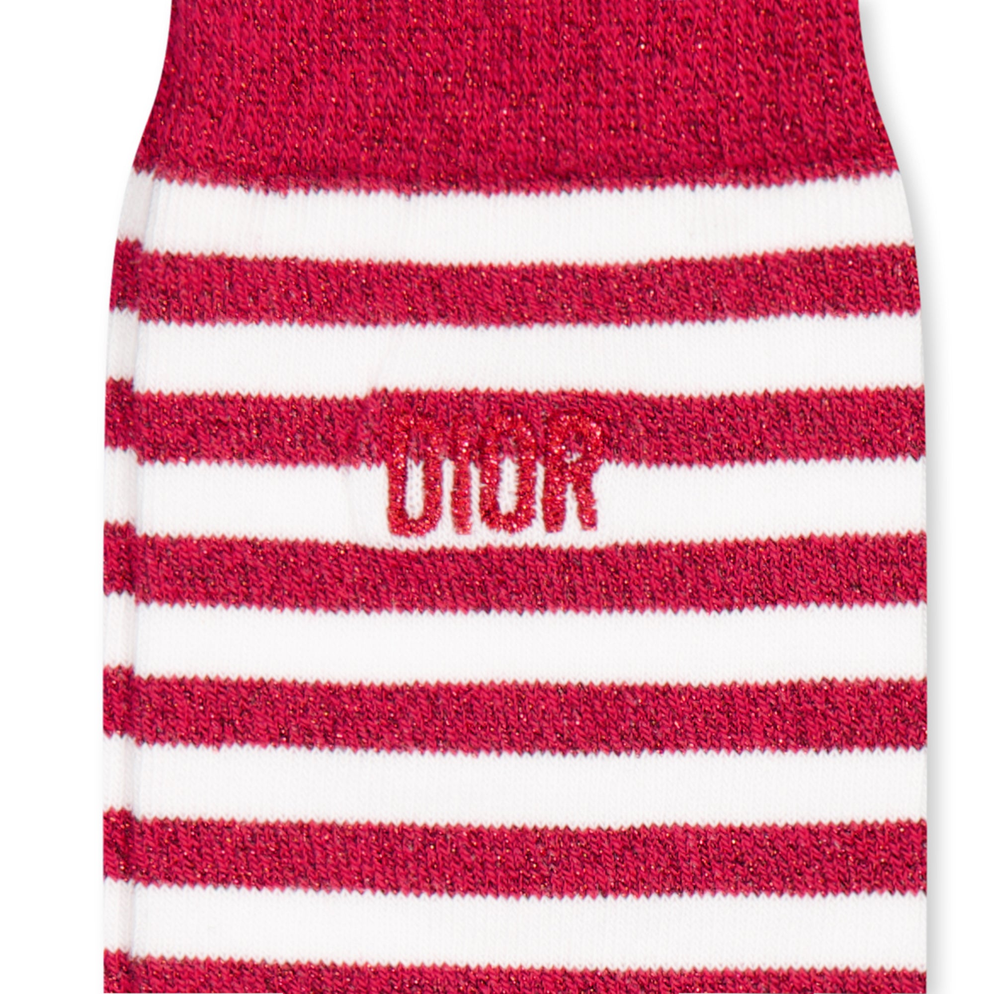 스트라이프 양말-레드