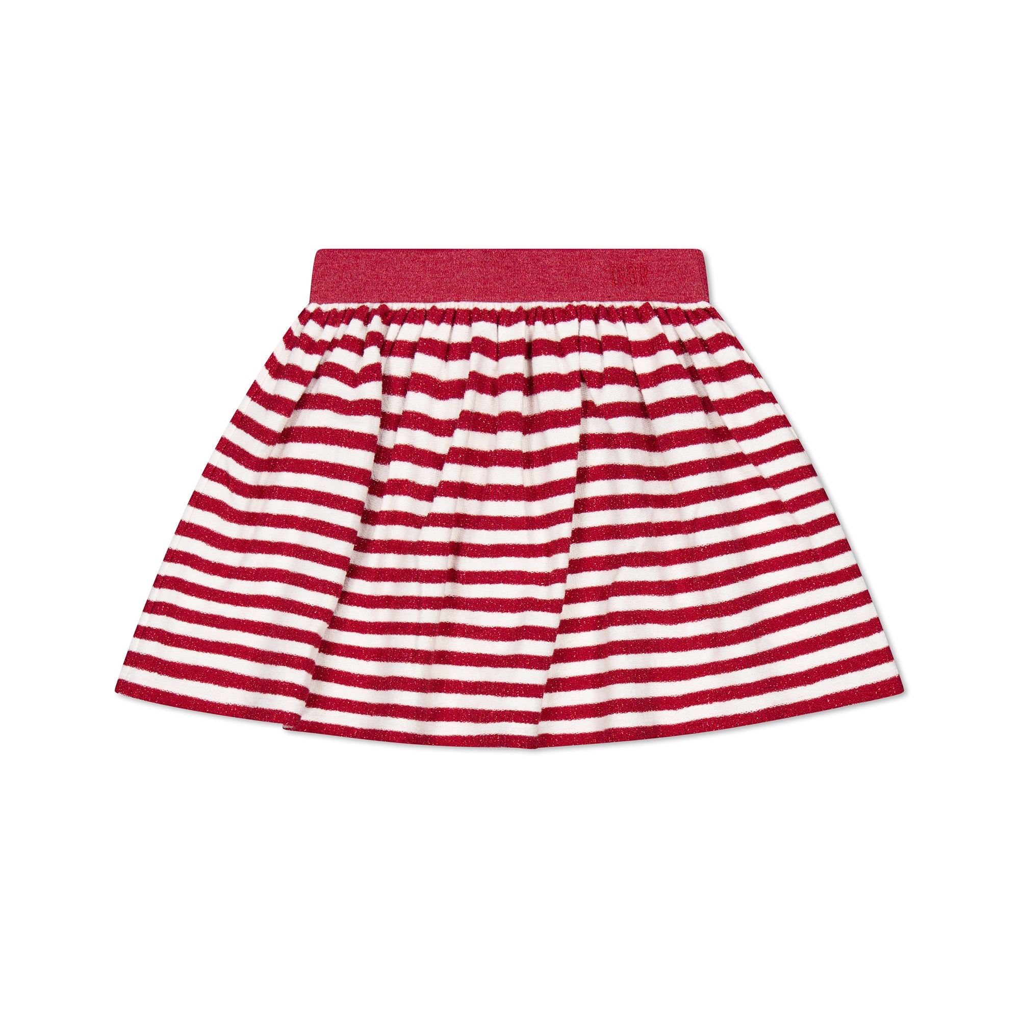 스트라이프 스커트-레드