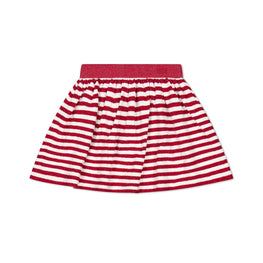 스트라이프 스커트-레드