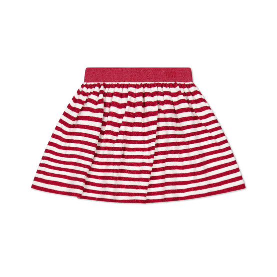 스트라이프 스커트-레드
