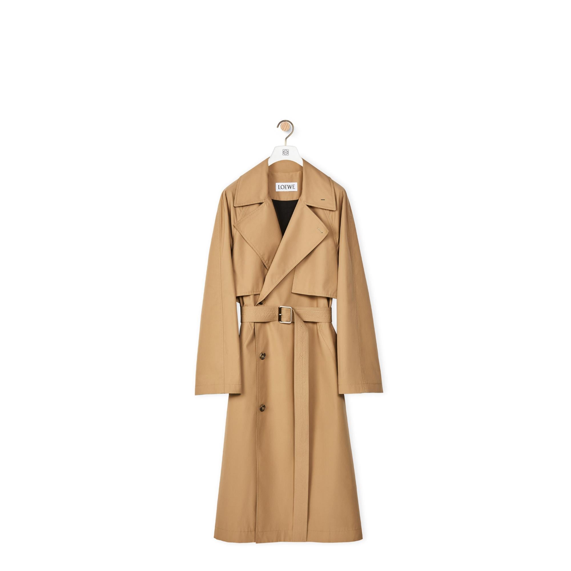 DOUBLE FLAP TRENCH COAT