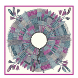 740 Scarves, stoles .../ L6379SOI319 /Silk scarf 90x90 Fuchsia/