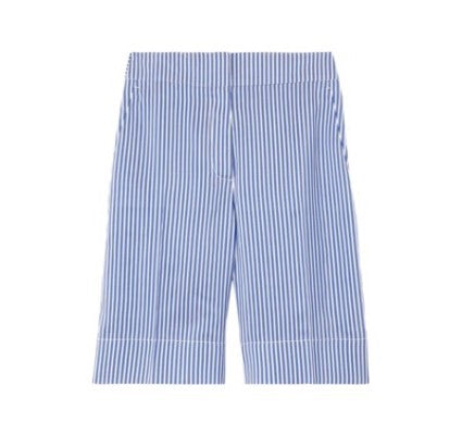 프티트 스트라이프 실크 테일러드 쇼츠