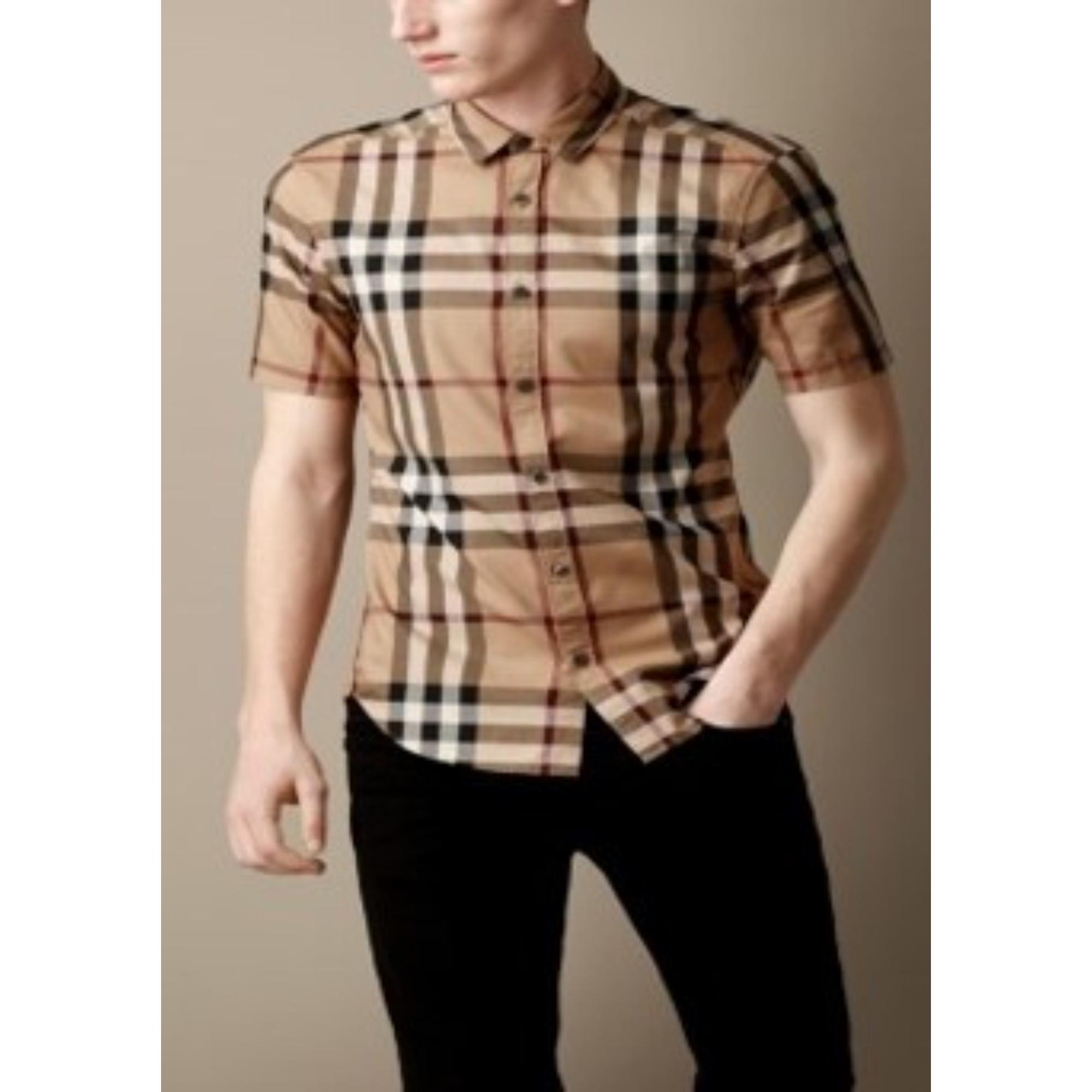 익스플로드 체크 코튼 셔츠