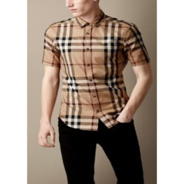 익스플로드 체크 코튼 셔츠