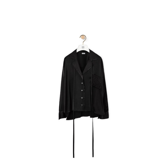 ANAGRAM SATIN PYJAMA BLOUSE