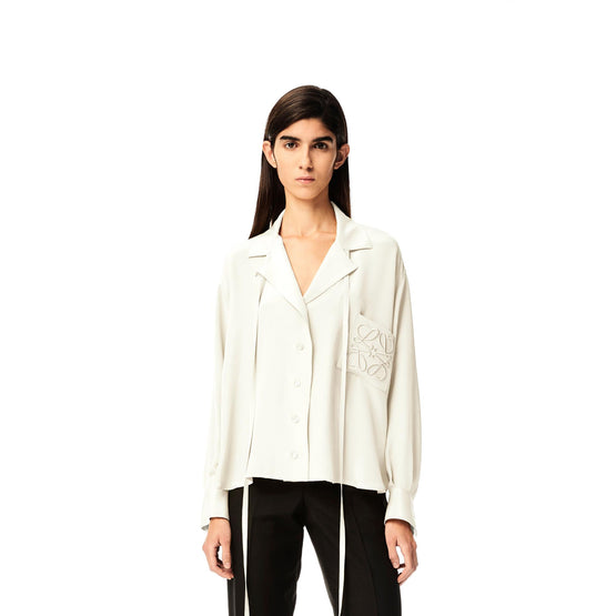 ANAGRAM SATIN PYJAMA BLOUSE