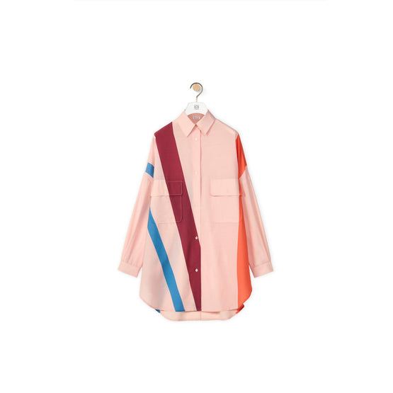 OVERSIZE GRAPHIC STRIPE SHIRT