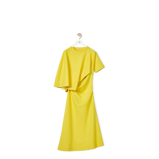 ASYMMETRIC DRAPED DRESS