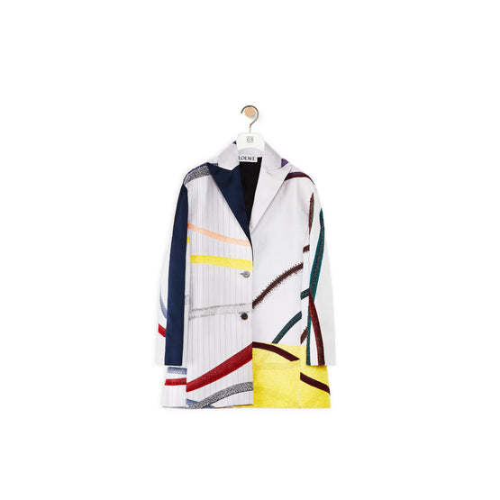 JACQUARD SLIT JACKET