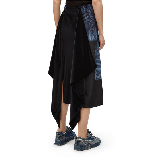 TROMPE L'OEIL MIDI SKIRT